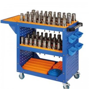CNC Blue Perforated Panel Tool Cart