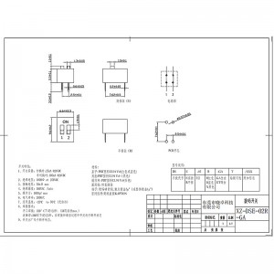 Dip -Schalter xz-DSE-02RGA, 2P -DIP -Switch für Signalempfängermodule im Gebiet der Automobilationsgeräte für Automobile