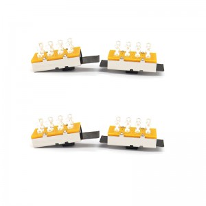 Slide Switch SS23L16, Hochstrom, drei-Position, doppelt-Reihe, 8-Stift, Shredder -Schalter, vertikaler Schalter für mechanische Geräte