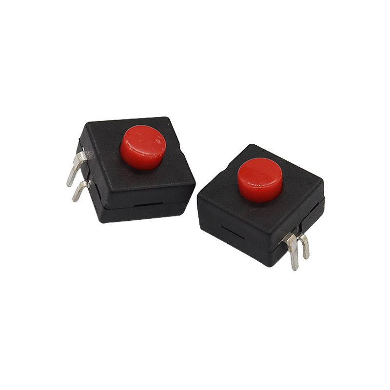 Push -Schalter HR12*12*9-2, Taschenlampenschalter, LED zwei-Pin -Strom ein- und ausgeschaltet, Taste Reset Micro Switch zurücksetzen