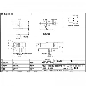 Miniatursieger Switch SK22D02, ein kleiner Schalter für elektronische, elektrische, Kommunikation und industrielle Kontrolle mit zwei Bandbereichen von 2p und 2T