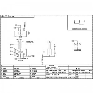 Schaltungsschalter SS12E17 Elektrischer Heizungsschalter Biegung Fuß 2-Position 3-Pin -Kippschalter