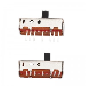 Slide Switch SS16D03 Single-Reihe 7-Pin -Schaltschalter, Lampentemperatur und Farbeinstellungslampe Vertikaler Umschaltschieberschalter
