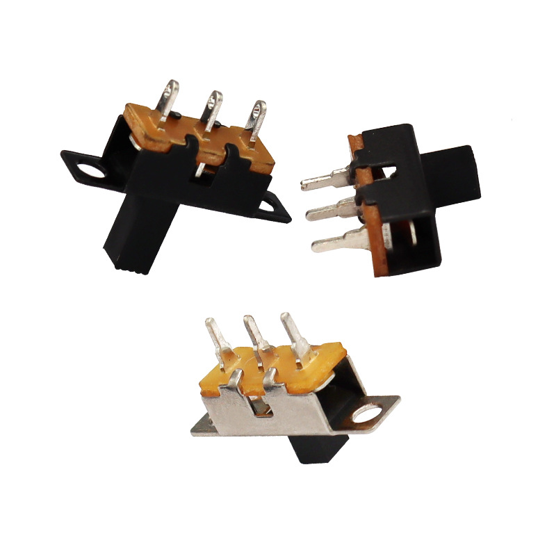 Slide Switch SS12F71 Toy Audio Single-Reihe drei-Pin Schaltschalter LED LEG Light Micro vertikaler Schleifschalter