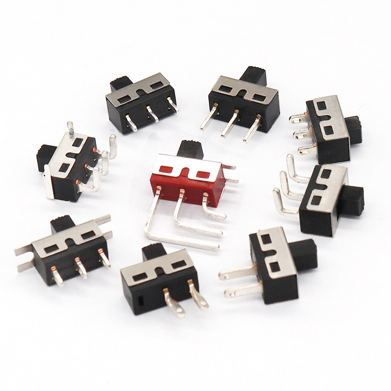 Schleifschalter SS12D10 Elektronischer Spielzeugschieberschalter 2-Position 3-Pin Single-Bühnenbandschalter