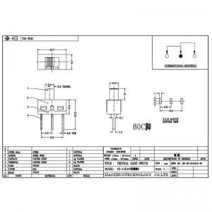 Schleifschalter SS12D10 Elektronischer Spielzeugschieberschalter 2-Position 3-Pin Single-Bühnenbandschalter