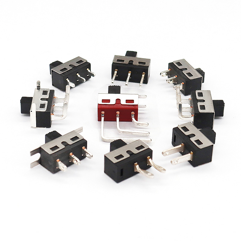 Schleifschalter SS12D10 Elektronischer Spielzeugschieberschalter 2-Position 3-Pin Single-Bühnenbandschalter