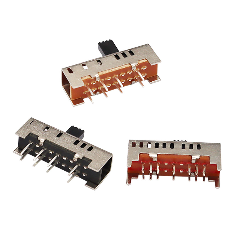 Slide -Switch SS23H06, doppelt-Reihe 8-Pin vertikaler Schaltschalter, vertikaler Schaltungsschalter für elektrische Decke Elektrische Heizung