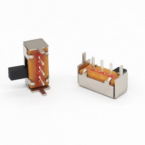 Slide Switch SK12F14 Seite-Horizontale Schalter, Deckenlampenseite ziehen-Pull -Schieberschalter, Single-Reihe 3-Pin vertikaler Schleifschalter