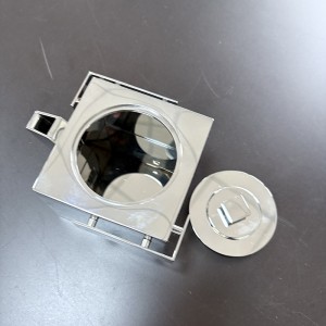 Zotye Edelstahl Metall Silber Elektropliertes einfaches Design 8,5 cm Edelstahl -Teekanne